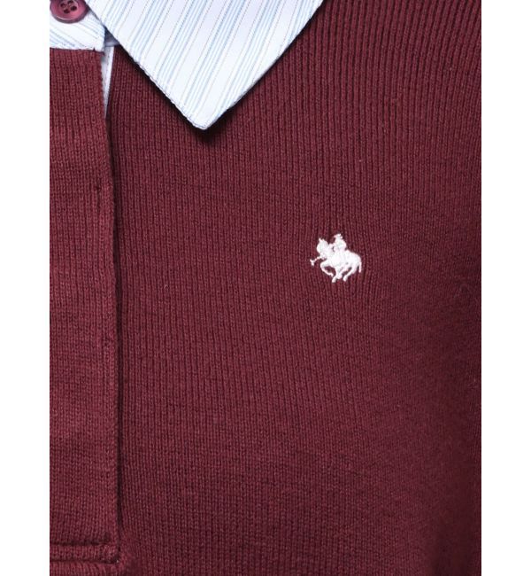 LAGUNAMOON「【POLO BCSコラボ】シャツカラーカフスニットプルオーバー」|ニット・セーター|