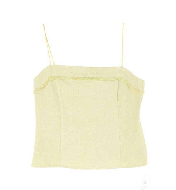 LAGUNAMOON「ツイードフリンジキャミソール」|キャミソール|