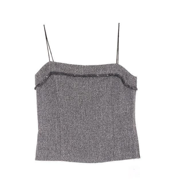 LAGUNAMOON「ツイードフリンジキャミソール」|キャミソール|