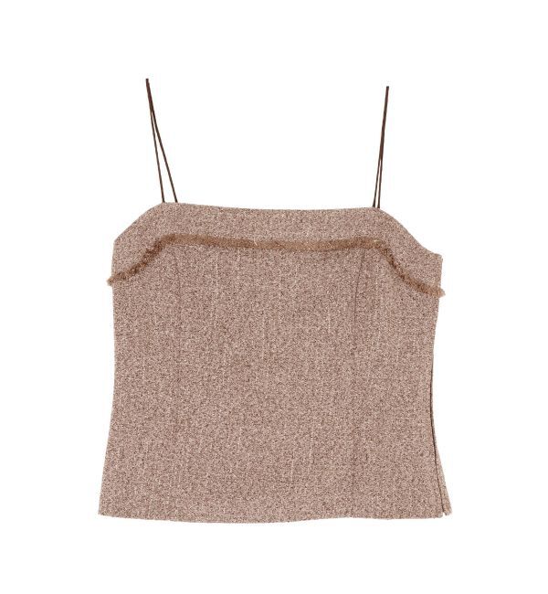 LAGUNAMOON「ツイードフリンジキャミソール」|キャミソール|