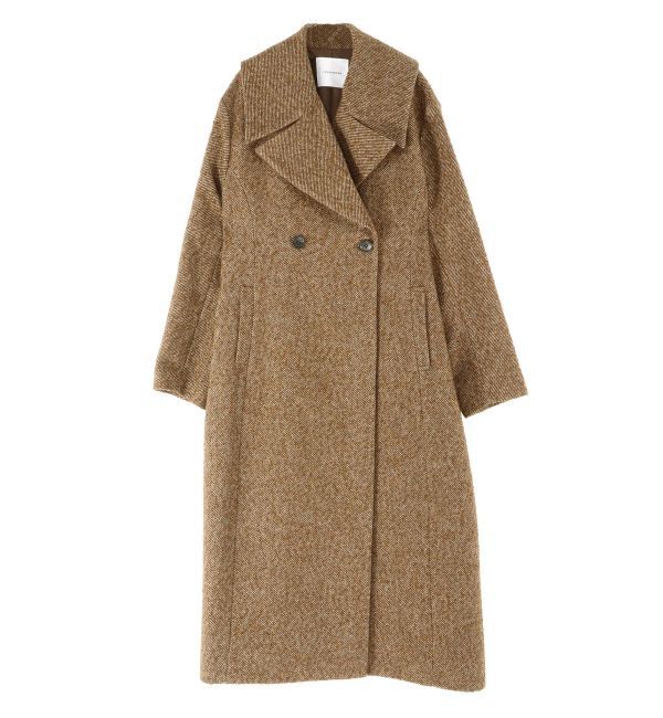 LAGUNAMOON「ウエストタックウールブレンドツイードコート」|その他|