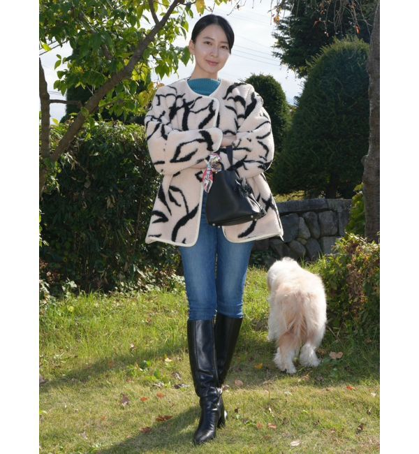 LAGUNAMOON「【REVIVAL】リバーシブルボアブルゾン」|その他|