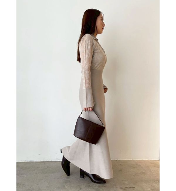 LAGUNAMOON「シアージャガードナローニットワンピース」|ワンピース|