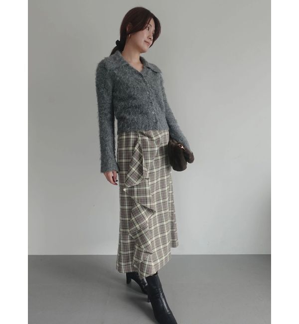 LAGUNAMOON「ヘアリーカラーカーデニットプルオーバー」|カーディガン|