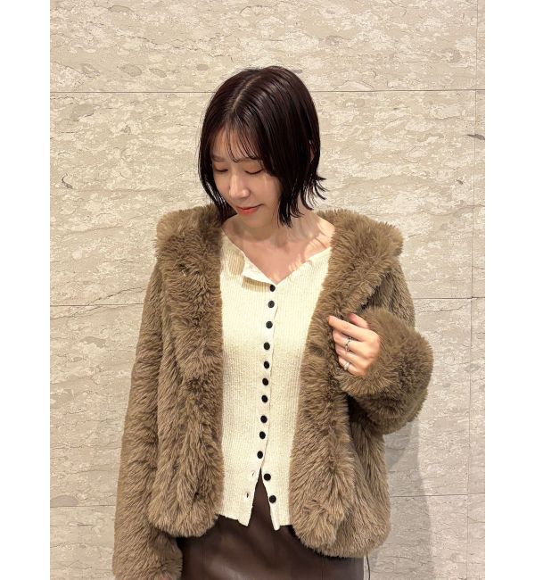 LAGUNAMOON「フェイクファーフーディコート」|その他|