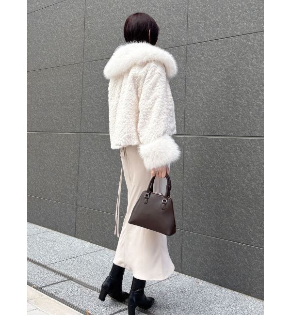 LAGUNAMOON「ビッグカラーエコファージャケット」|その他|