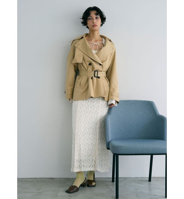 LAGUNAMOON「ミディアムトレンチコート」|トレンチコート|