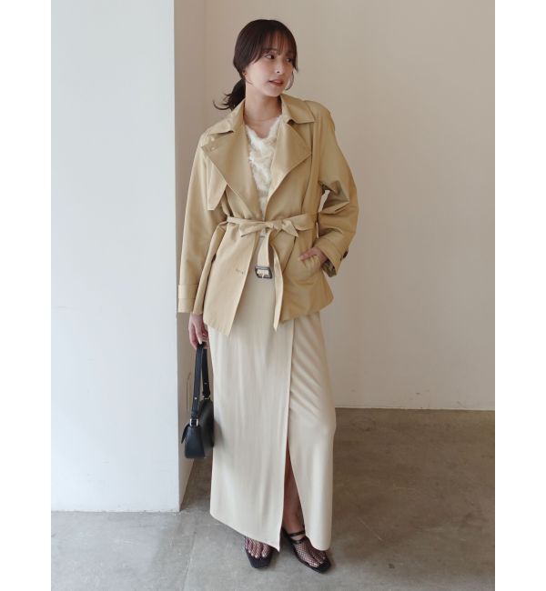 LAGUNAMOON「ミディアムトレンチコート」|トレンチコート|