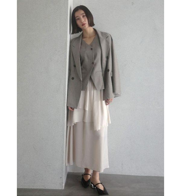 LAGUNAMOON「ティアードスカートドッキングベストワンピース」|ワンピース|