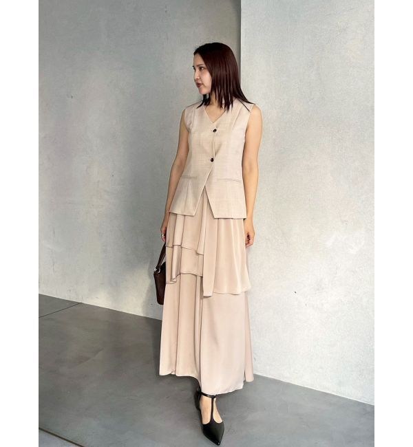 LAGUNAMOON「ティアードスカートドッキングベストワンピース」|ワンピース|