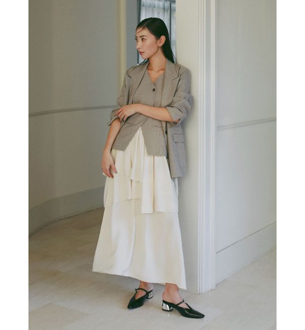 LAGUNAMOON「ティアードスカートドッキングベストワンピース」|ワンピース|