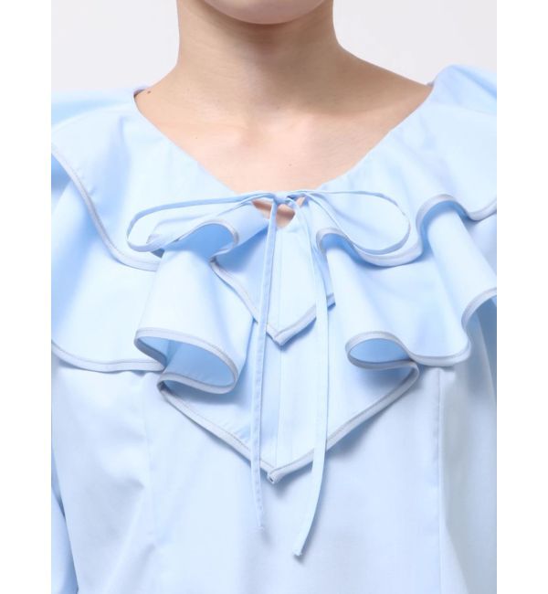 LAGUNAMOON「ラッフルパイピングブラウス」|シャツ・ブラウス|