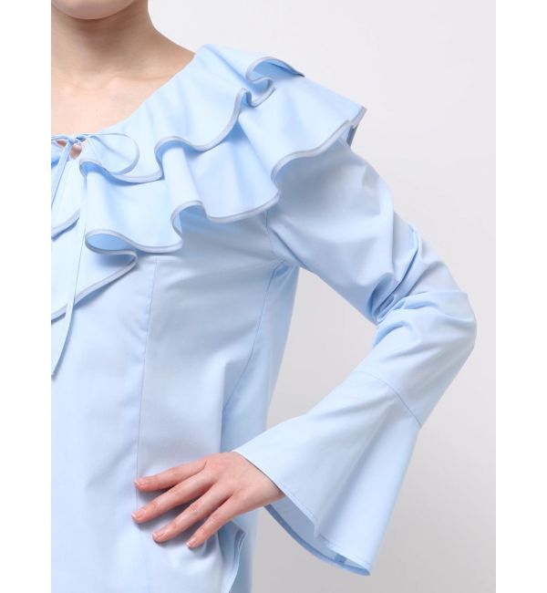 LAGUNAMOON「ラッフルパイピングブラウス」|シャツ・ブラウス|
