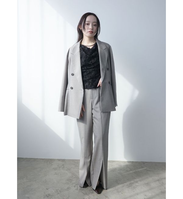 LAGUNAMOON「カットジャガードドレープブラウス」|シャツ・ブラウス|