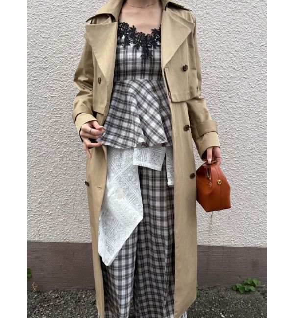 LAGUNAMOON「レースネックペプラムキャミソール」|キャミソール|