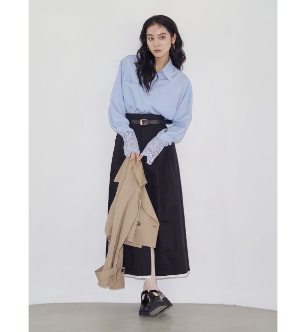 LAGUNAMOON「スリットチノスカート」|スカート|