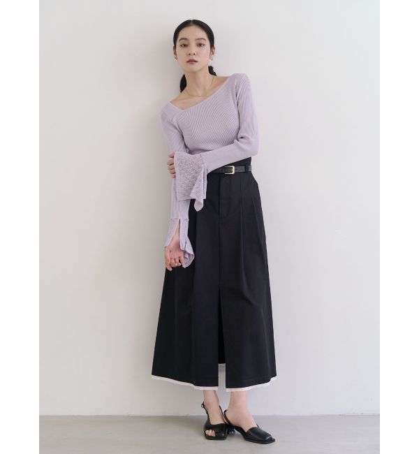 LAGUNAMOON「スリットチノスカート」|スカート|