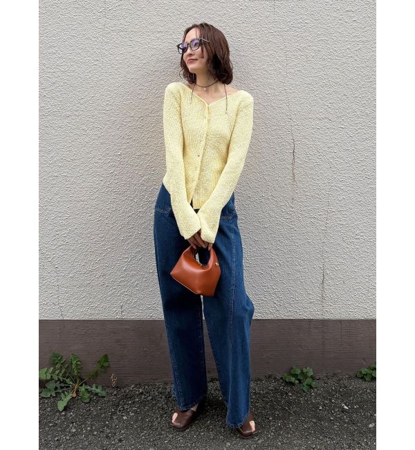 LAGUNAMOON「パッチポケットセミワイドデニムパンツ」|デニム|