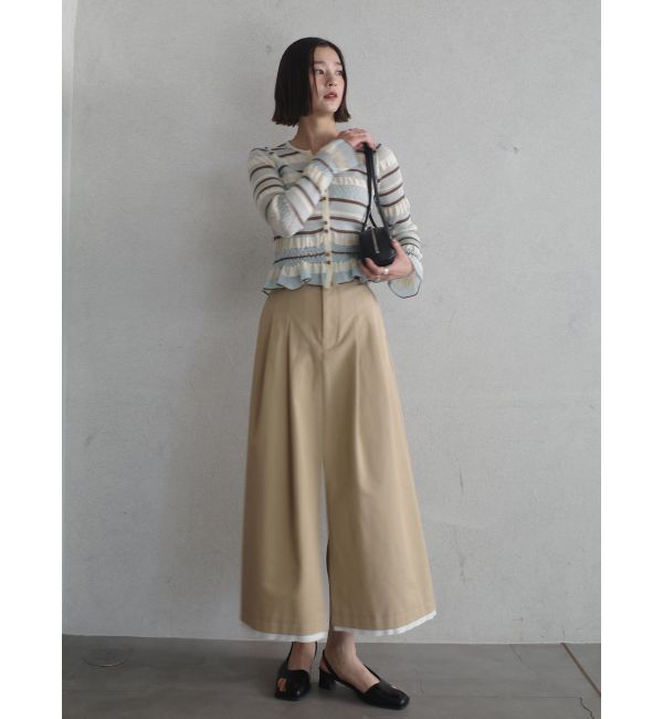 LAGUNAMOON「シアーボーダーカーデプルオーバー」|ニット・セーター|