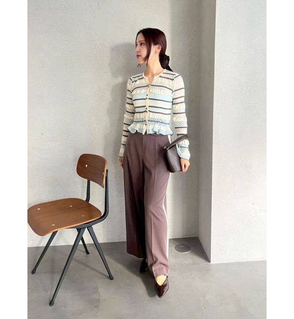 LAGUNAMOON「シアーボーダーカーデプルオーバー」|ニット・セーター|