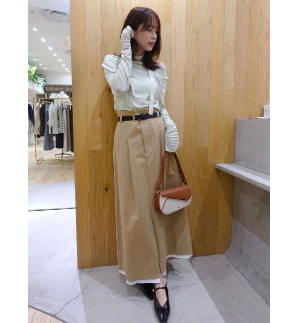 LAGUNAMOON「ドレープボウタイカットトップス」|Tシャツ・カットソー|