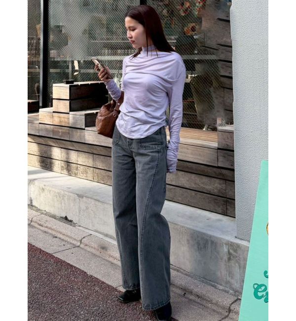 LAGUNAMOON「ドレープボウタイカットトップス」|Tシャツ・カットソー|