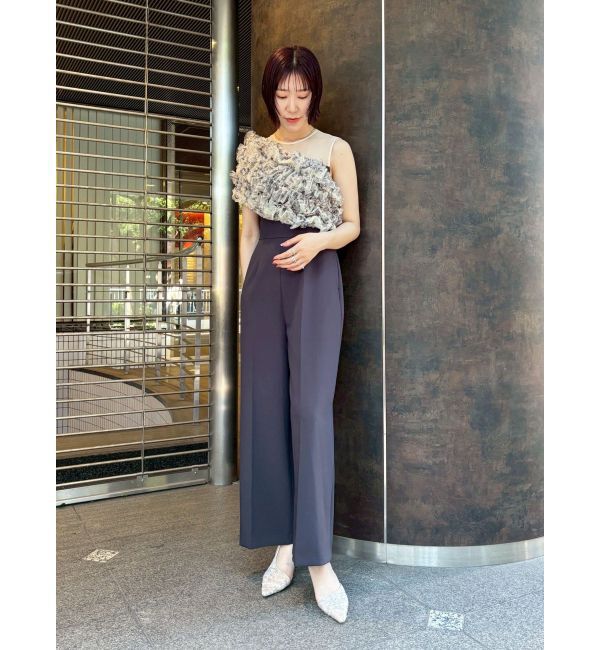 LAGUNAMOON「LADYチュールオフショルパンツドレス」|ドレス|