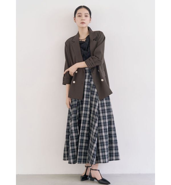 LAGUNAMOON「バイカラーボタンジャケット」|テーラードジャケット|