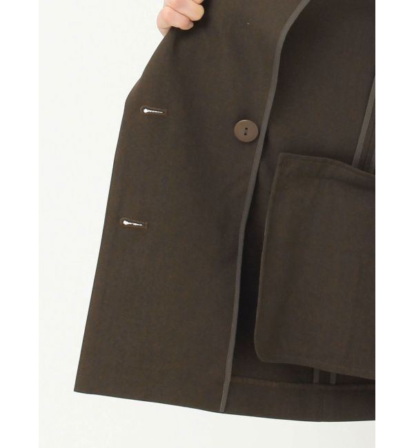 LAGUNAMOON「バイカラーボタンジャケット」|テーラードジャケット|