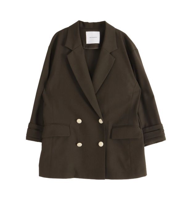 LAGUNAMOON「バイカラーボタンジャケット」|テーラードジャケット|