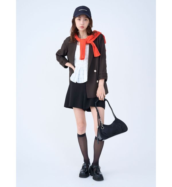 LAGUNAMOON「バイカラーボタンジャケット」|テーラードジャケット|