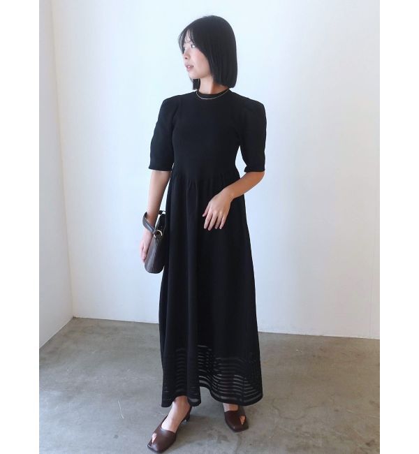 LAGUNAMOON「バックオープンフォルムニットワンピース」|ワンピース|