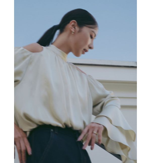 LAGUNAMOON「オープンショルダーボリュームブラウス」|シャツ・ブラウス|
