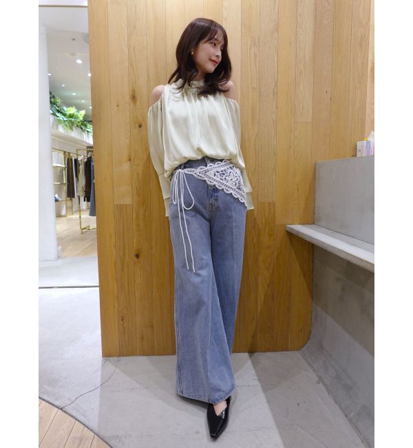 LAGUNAMOON「オープンショルダーボリュームブラウス」|シャツ・ブラウス|