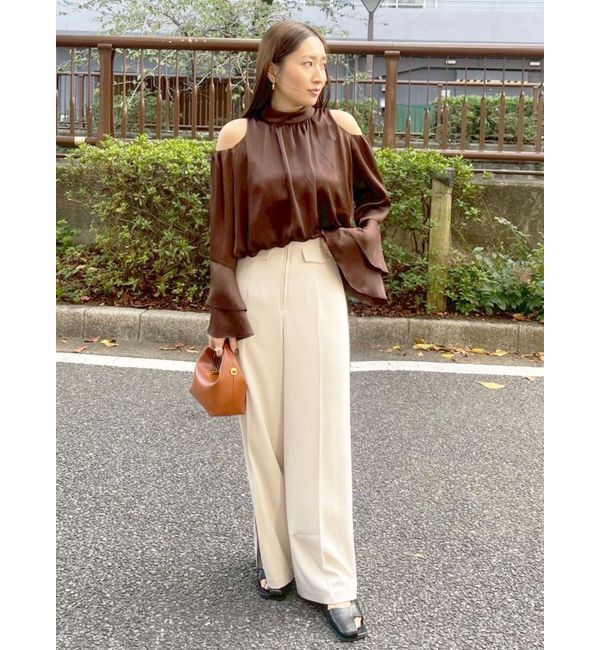 LAGUNAMOON「オープンショルダーボリュームブラウス」|シャツ・ブラウス|