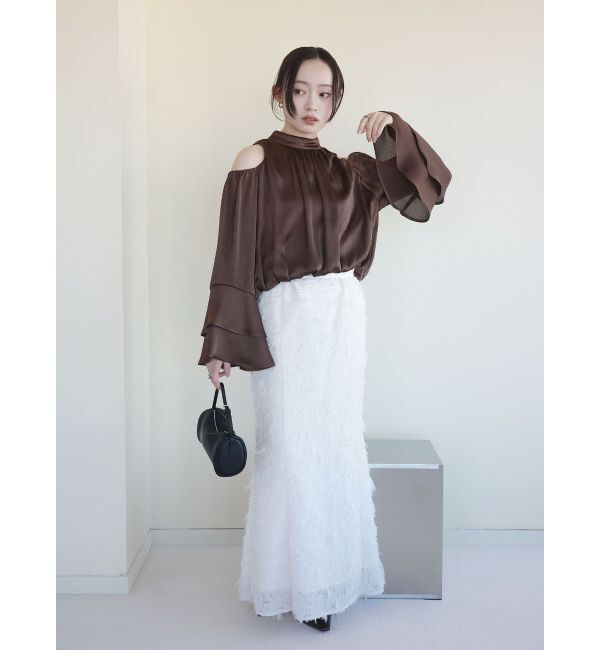 LAGUNAMOON「オープンショルダーボリュームブラウス」|シャツ・ブラウス|