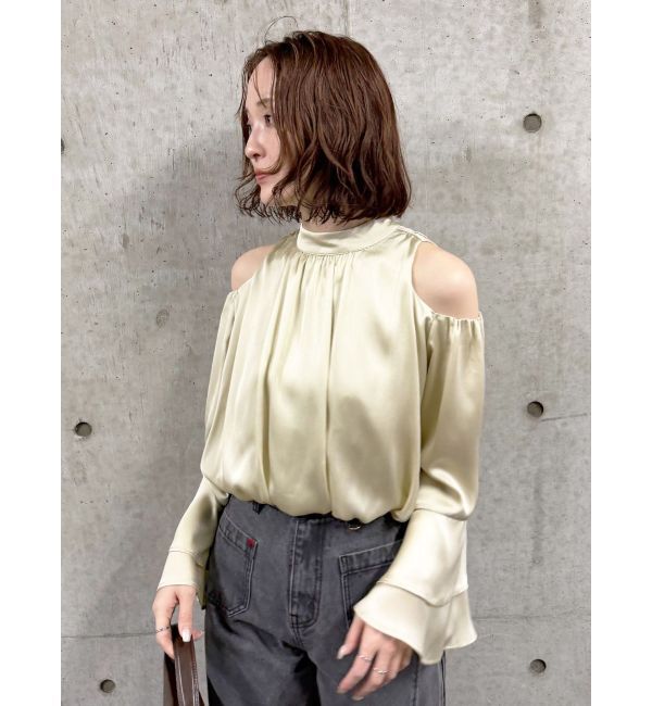 LAGUNAMOON「オープンショルダーボリュームブラウス」|シャツ・ブラウス|
