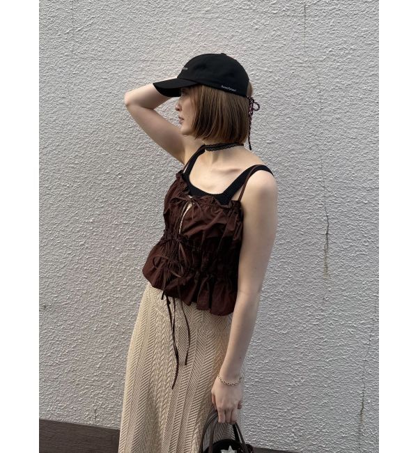 LAGUNAMOON「【FILA別注】バックリボンロゴキャップ」|キャップ・キャスケット|