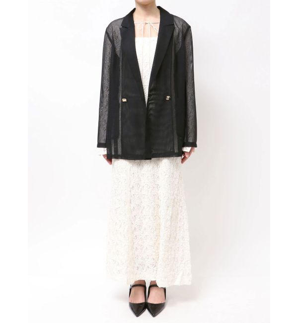 LAGUNAMOON「メッシュダブルテーラードジャケット」|テーラードジャケット|