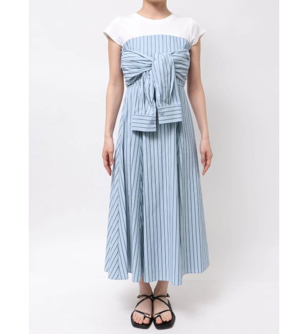 LAGUNAMOON「カットドッキングシャツレイヤードワンピース」|ワンピース|