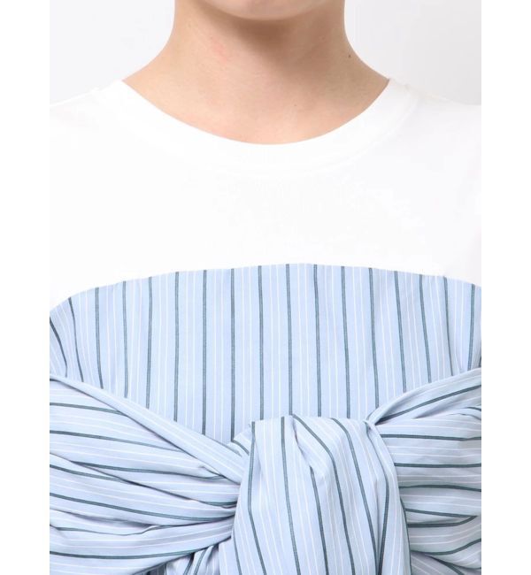 LAGUNAMOON「カットドッキングシャツレイヤードワンピース」|ワンピース|