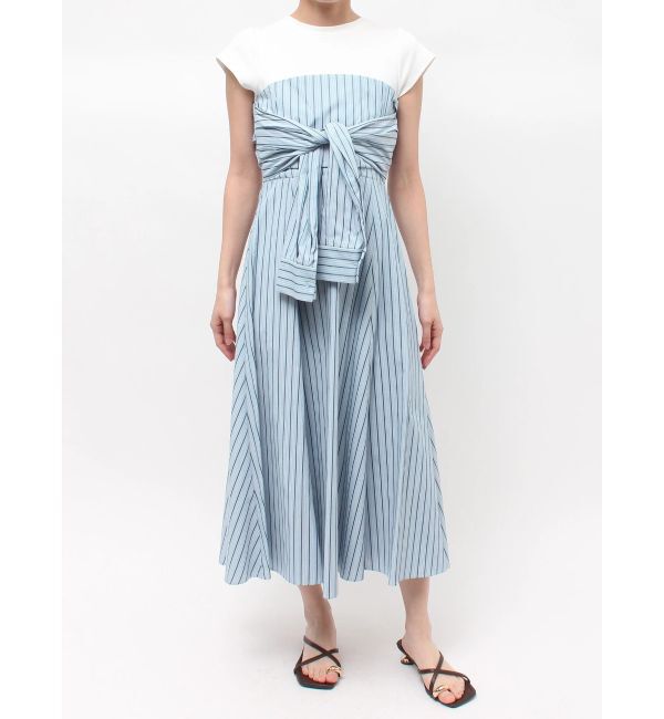 LAGUNAMOON「カットドッキングシャツレイヤードワンピース」|ワンピース|