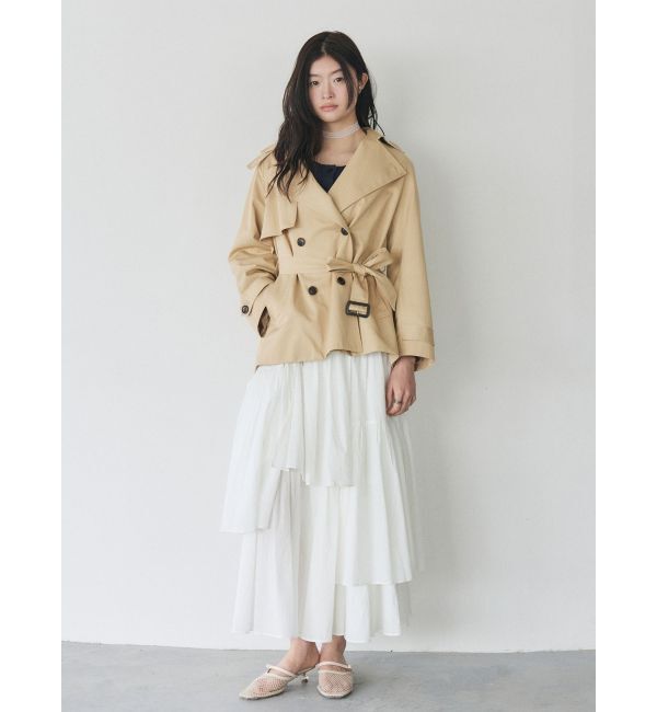 LAGUNAMOON「アシメティアードコットンスカート」|スカート|