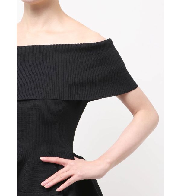 LAGUNAMOON「ペプラムオフショルニットプルオーバー」|ニット・セーター|