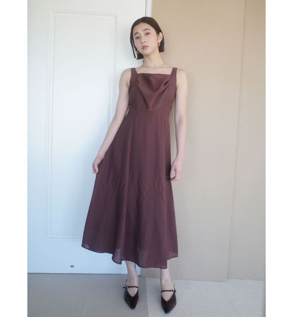 LAGUNAMOON「バックリボンフレアシアーワンピース」|ワンピース|