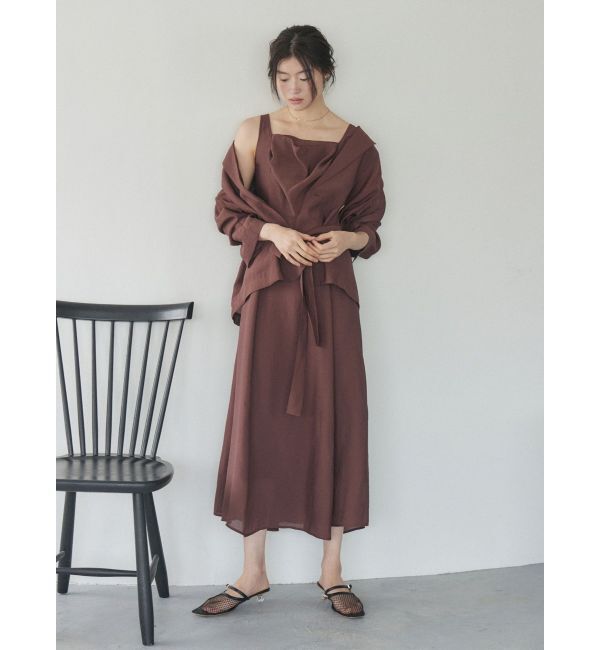 LAGUNAMOON「バックリボンフレアシアーワンピース」|ワンピース|