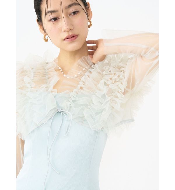 LAGUNAMOON「LADYチュールボレロキャミワンピース」|ドレス|