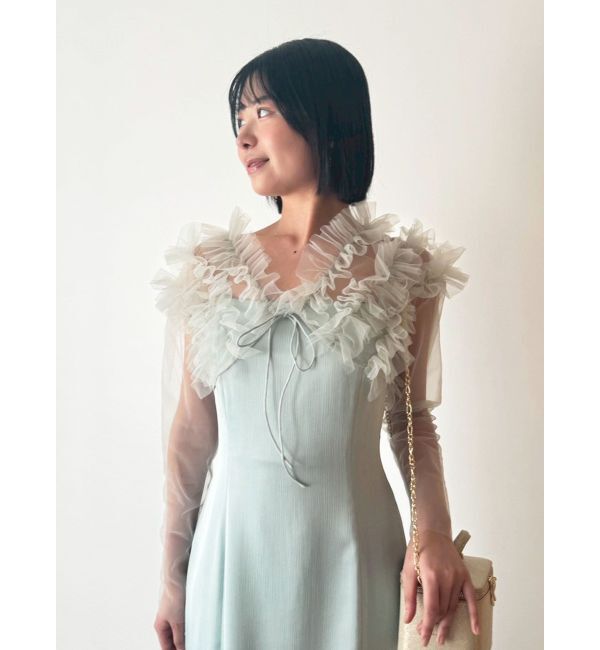 LAGUNAMOON「LADYチュールボレロキャミワンピース」|ドレス|