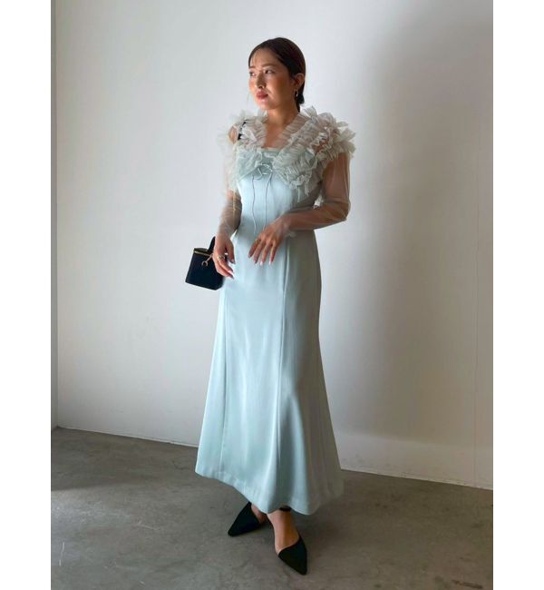 LAGUNAMOON「LADYチュールボレロキャミワンピース」|ドレス|