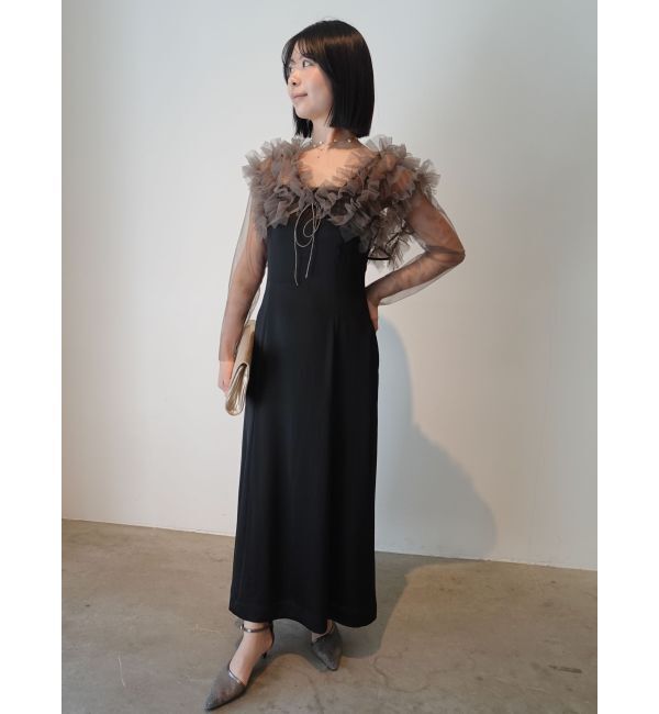 LAGUNAMOON「LADYチュールボレロキャミワンピース」|ドレス|